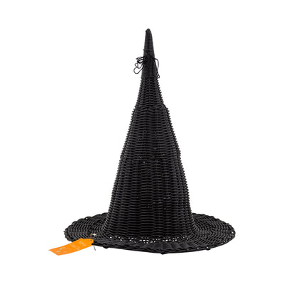 Faux Wicker Woven Witch Hat - 18"