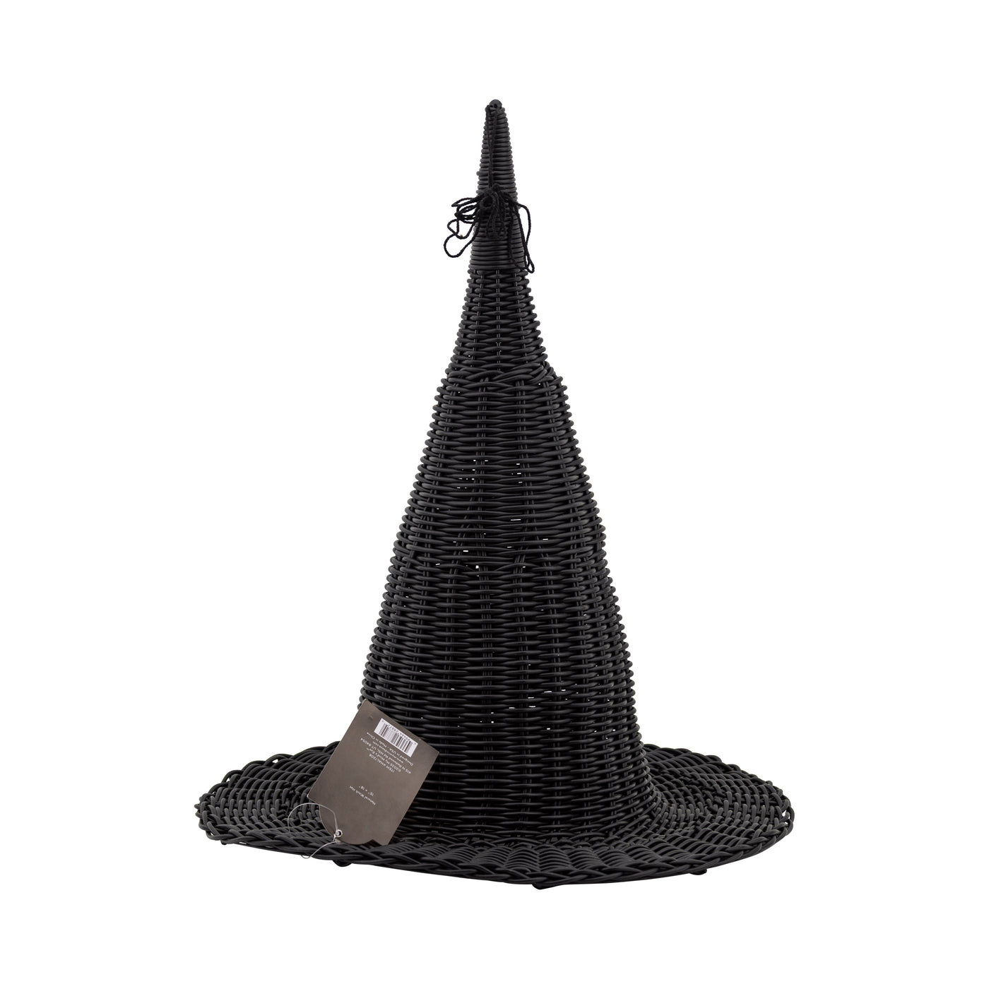 Faux Wicker Woven Witch Hat - 18"