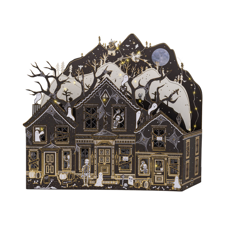Maren Baxter Haunted Paper House – Light-Up Halloween Decor.