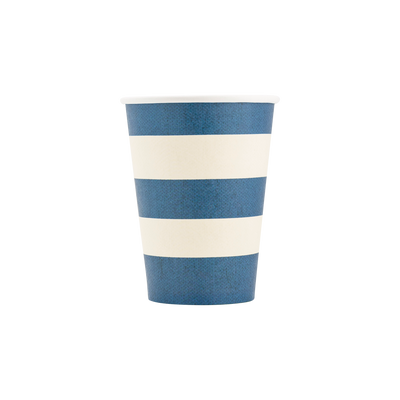 Hamptons Striped Paper Cups