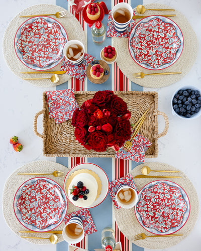 Hamptons Chambray Gingham Paper Plate