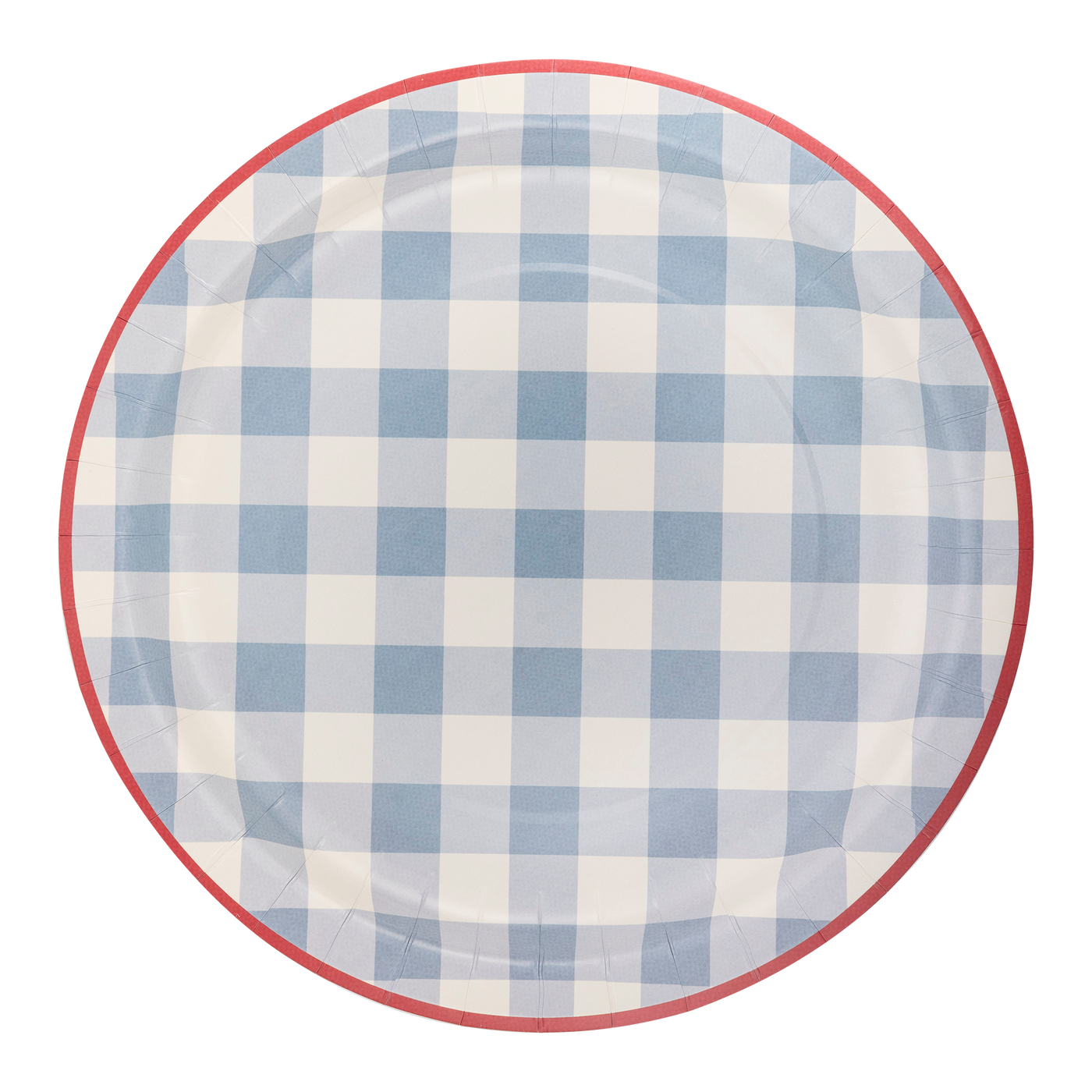 Hamptons Chambray Gingham Paper Plate