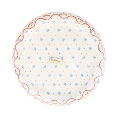 Hamptons Petite Stars 9" Paper Plate
