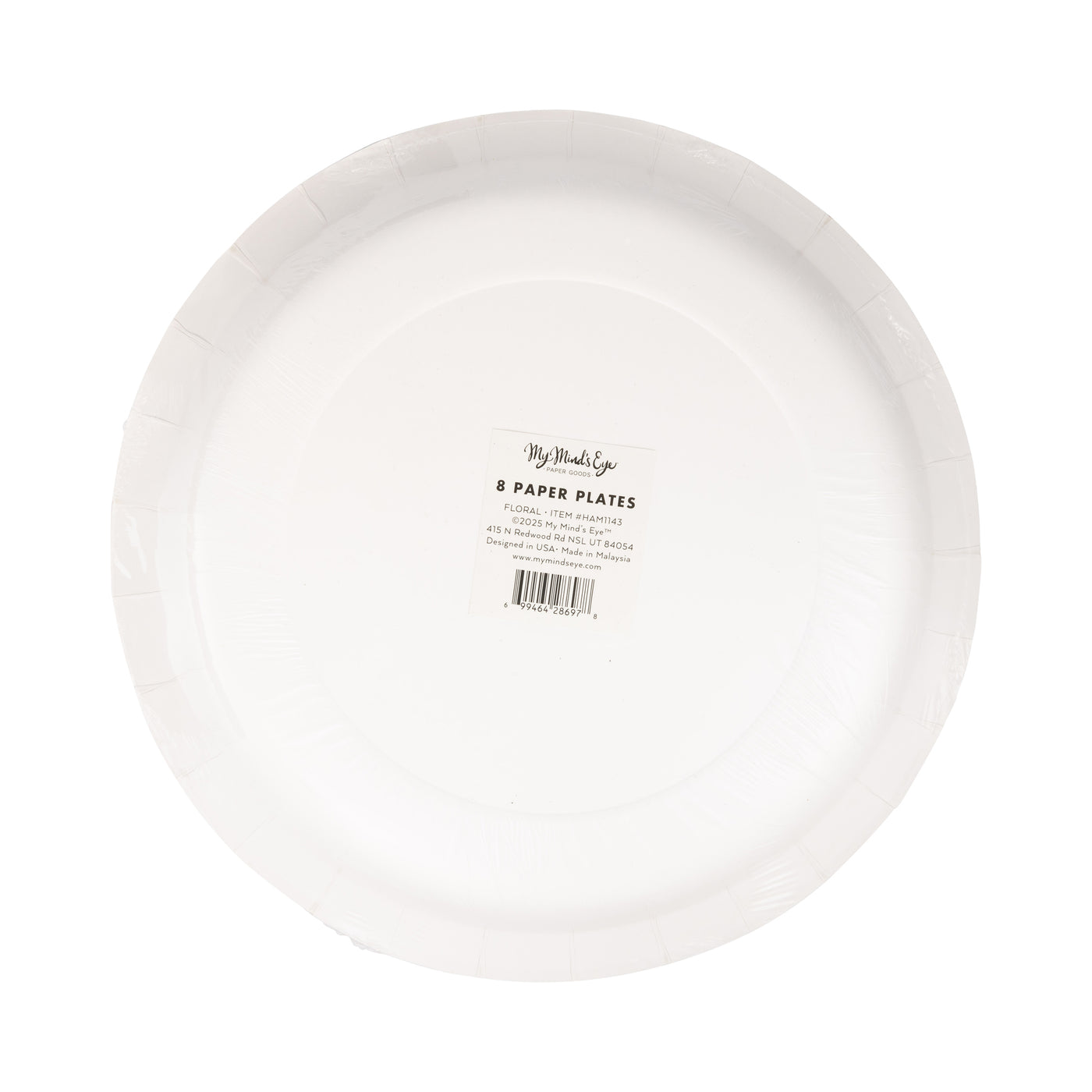 Hamptons Floral 10" Round Paper Plate