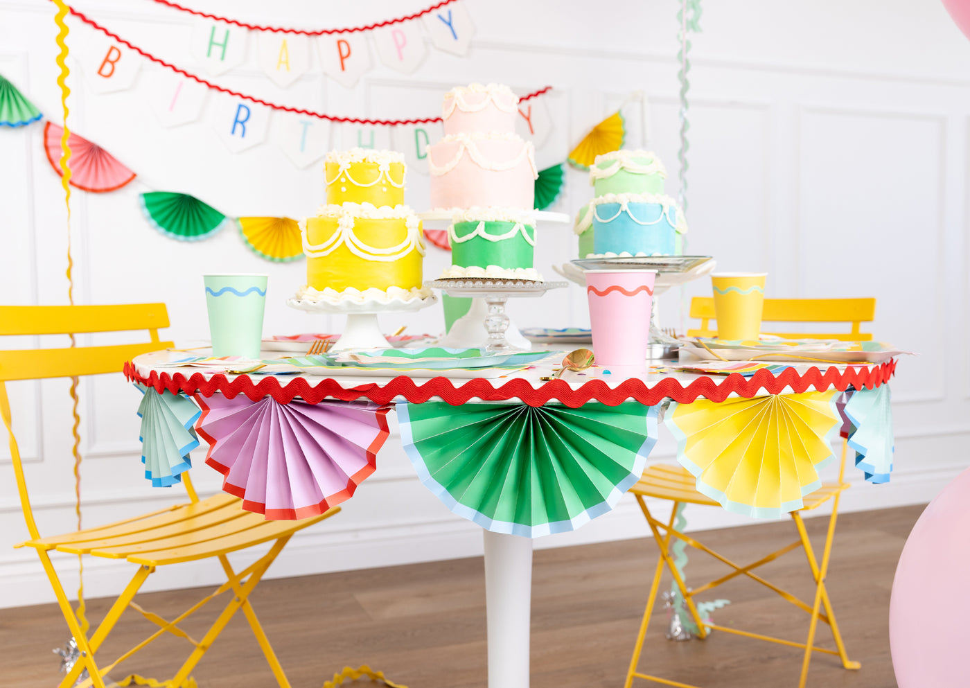 Bright Birthday Bunting Banner