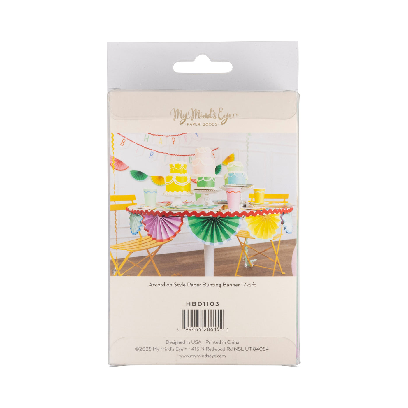 Bright Birthday Bunting Banner