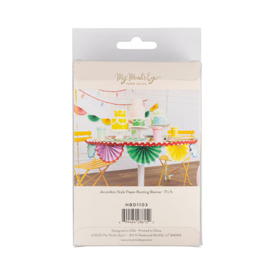 Bright Birthday Bunting Banner