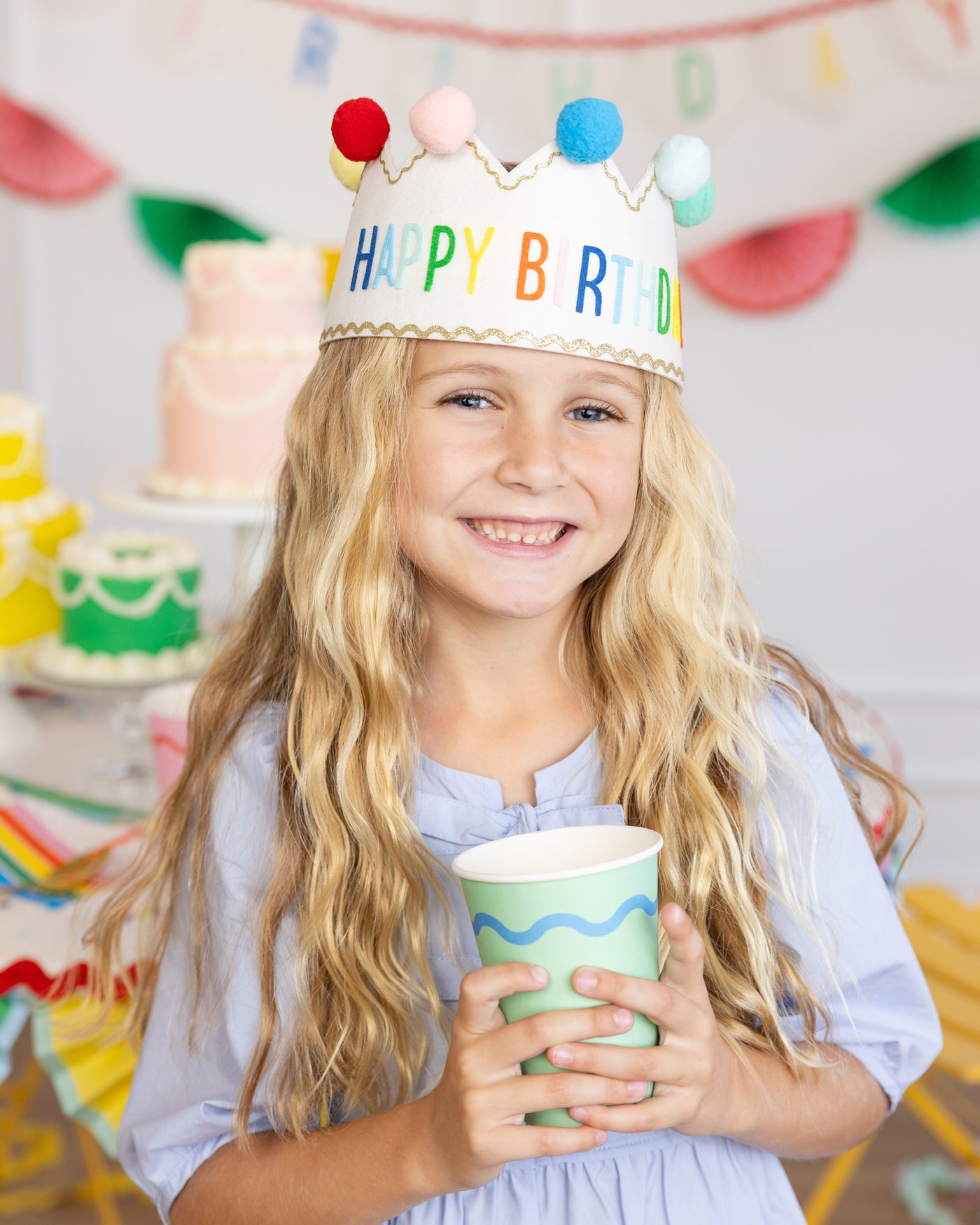 Bright Birthday Party Cups - 12 oz