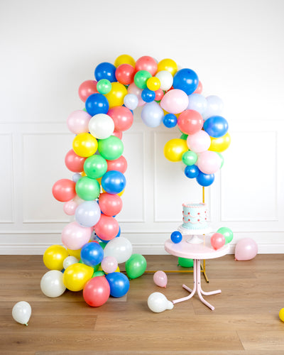 Bright Birthday Balloon Garland Set