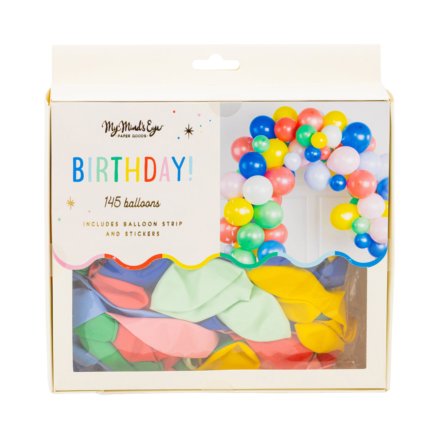 Bright Birthday Balloon Garland Set