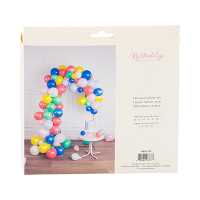 Bright Birthday Balloon Garland Set