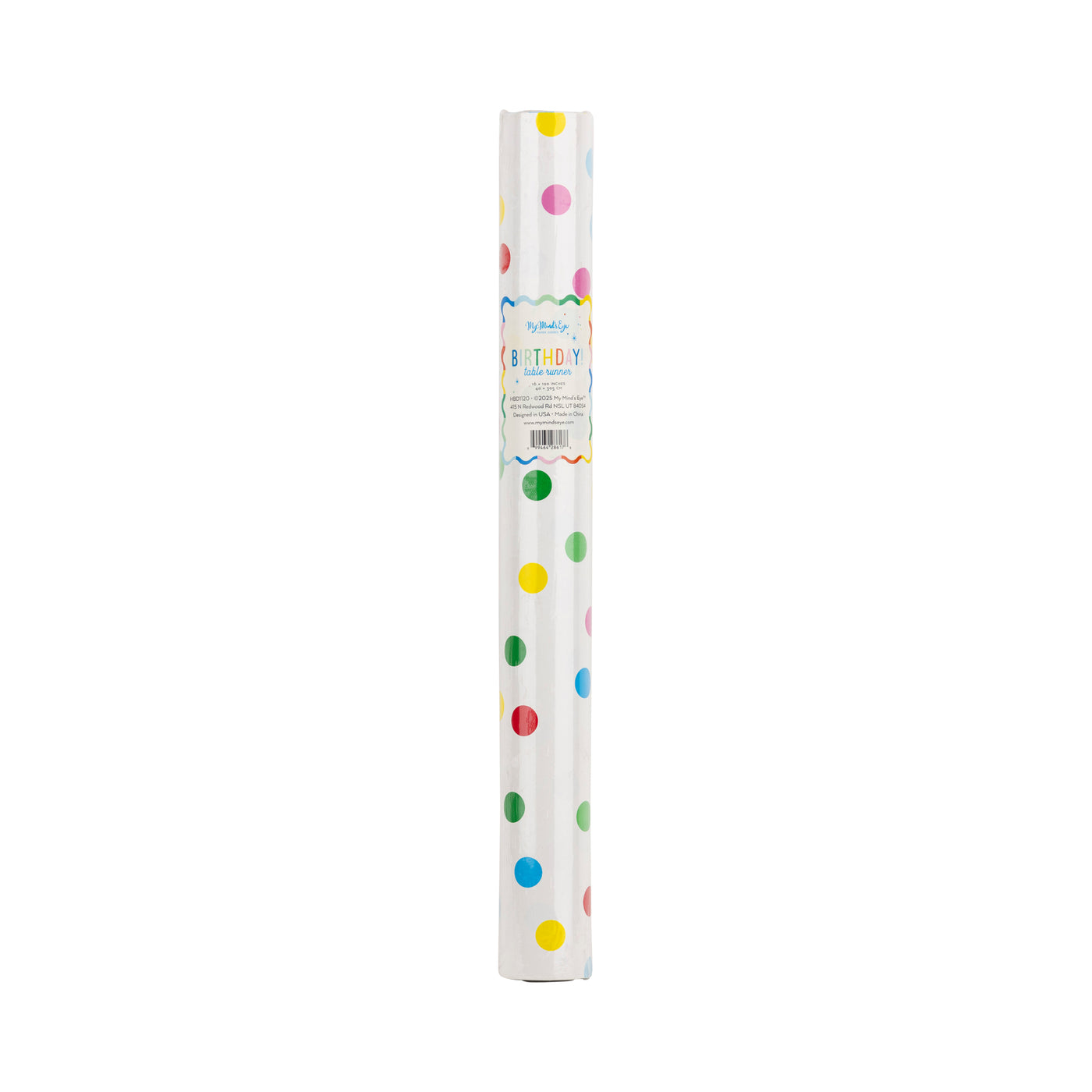 Bright Birthday Polka Dot Table Runner