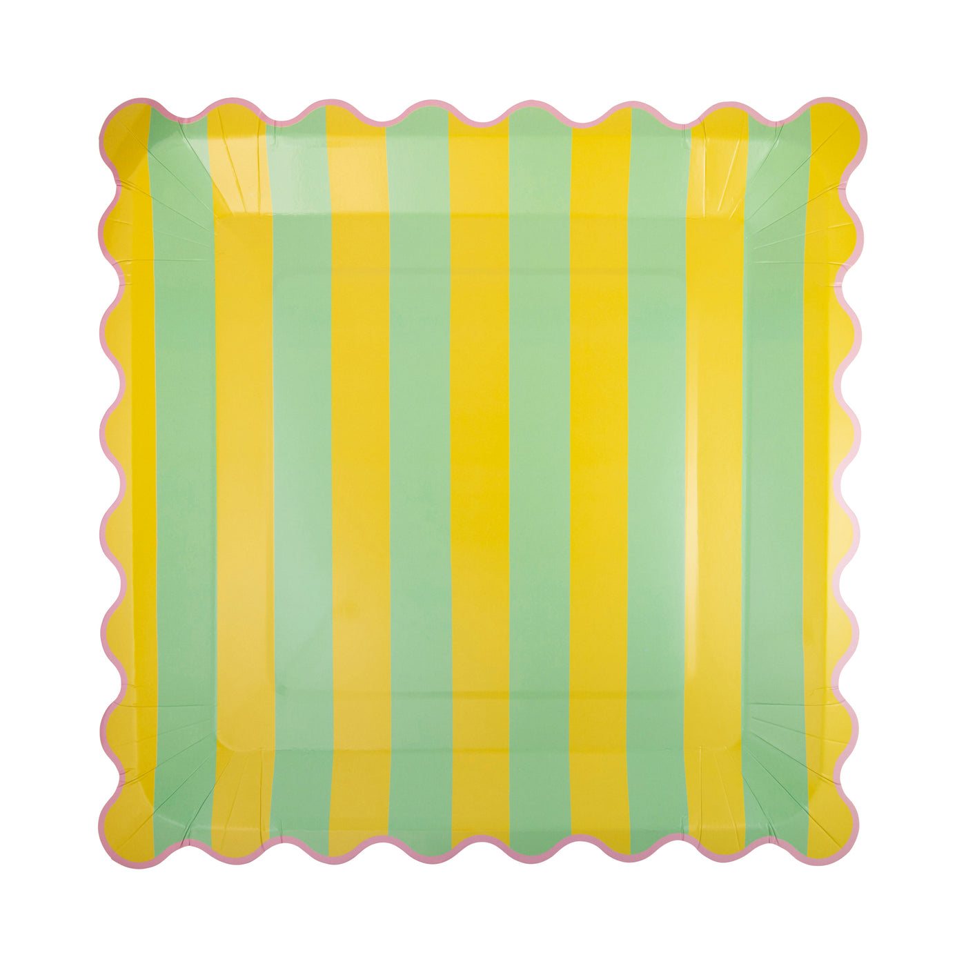 Bright Striped Plate Set