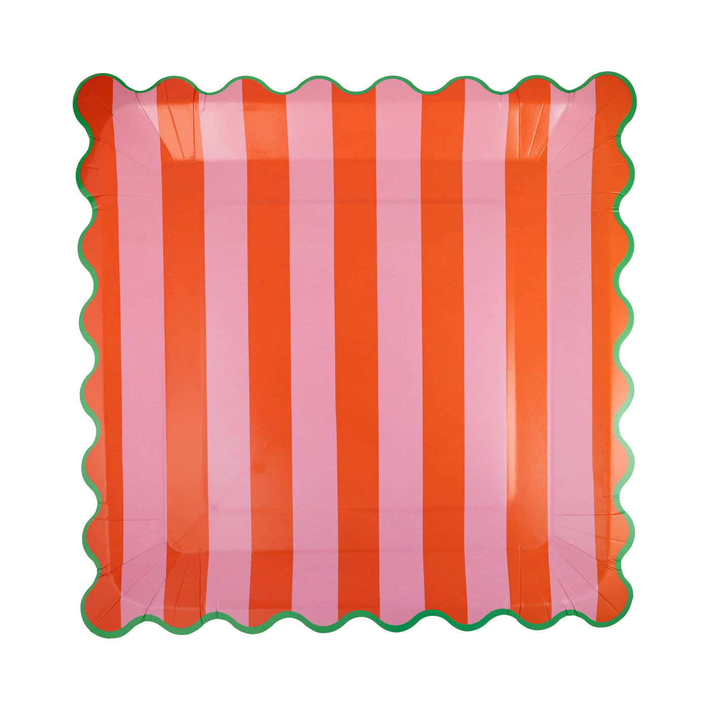 Bright Striped Plate Set