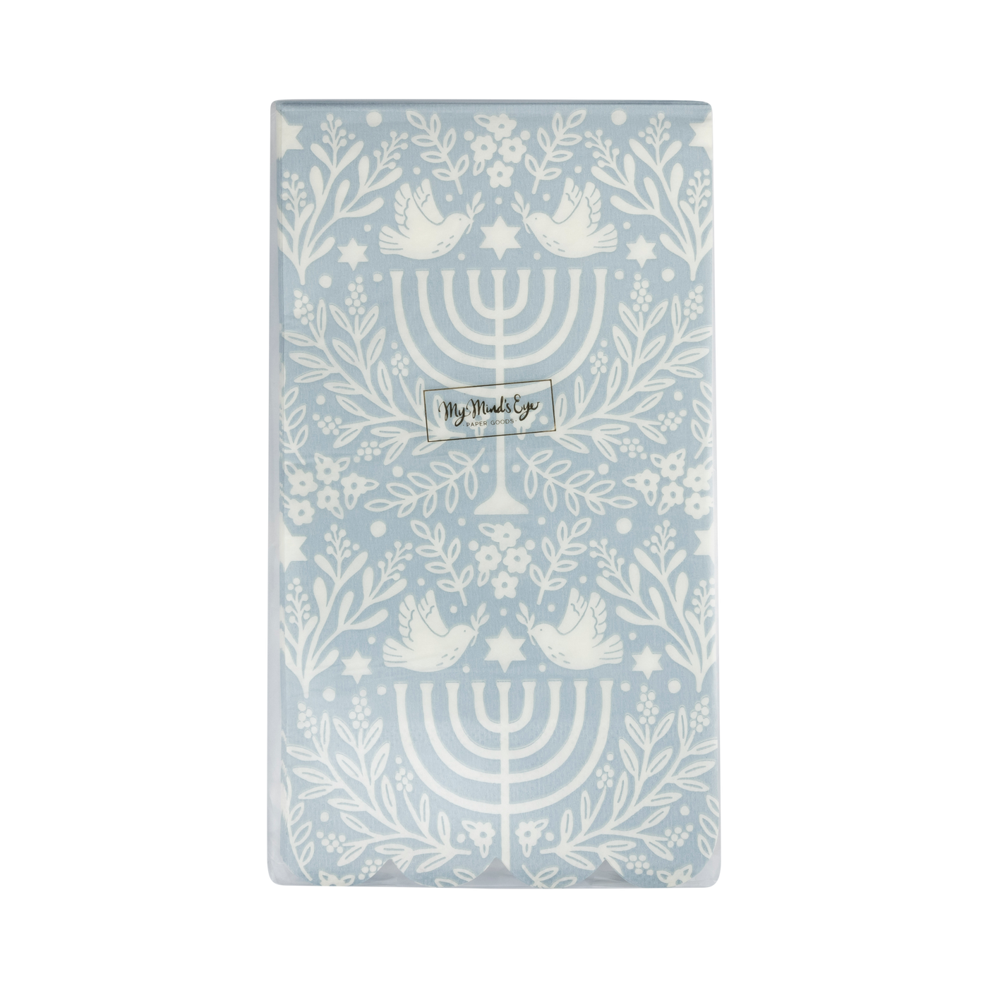 Floral Menorah Dinner Napkin