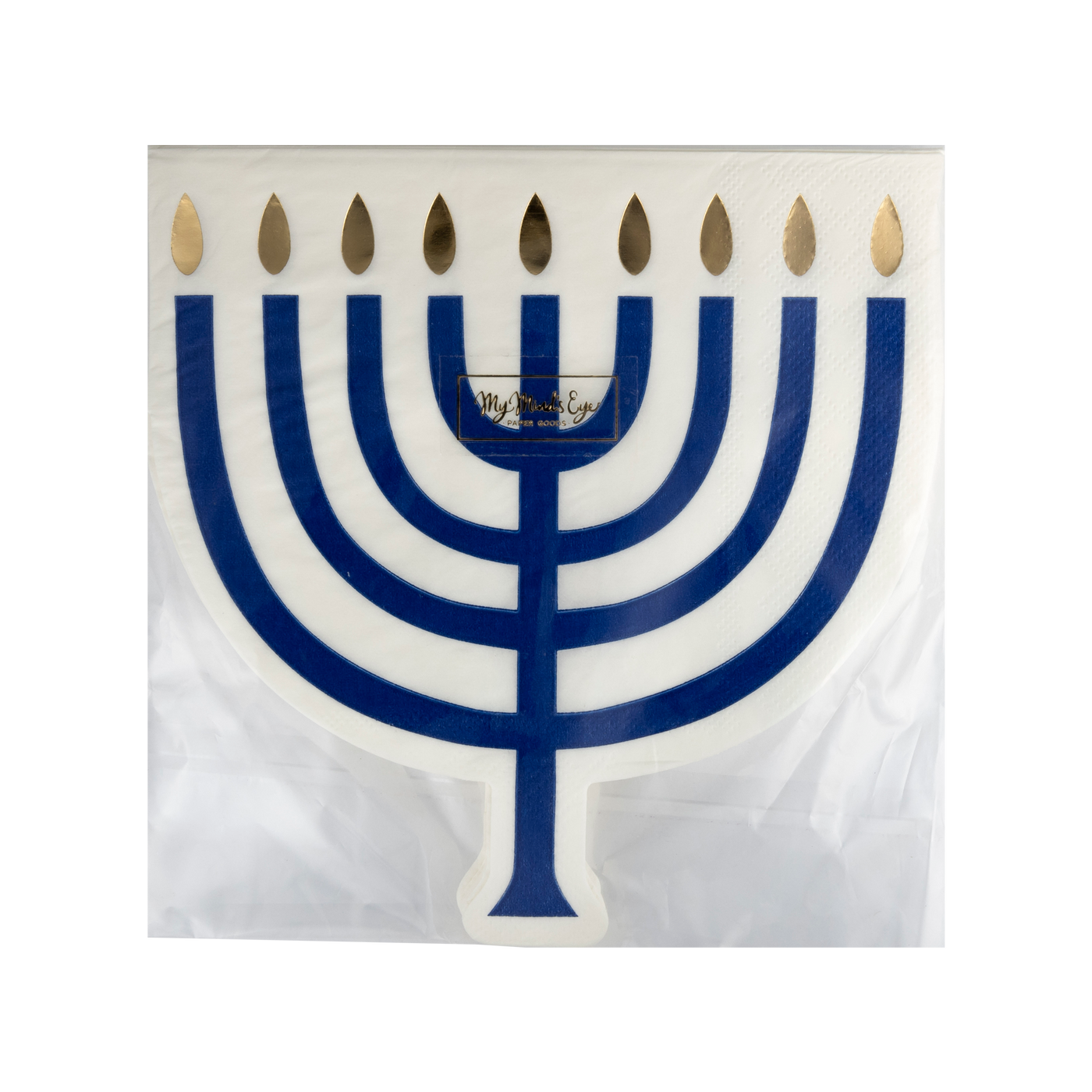 Shaped Menorah Luncheon Napkin