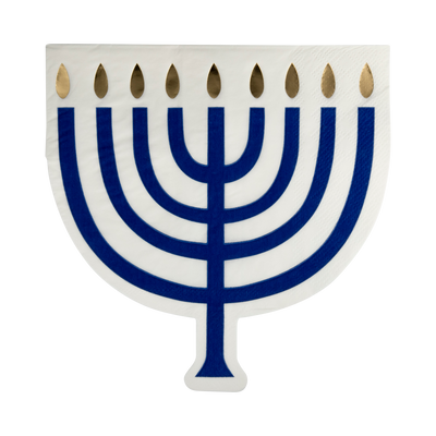 Shaped Menorah Luncheon Napkin