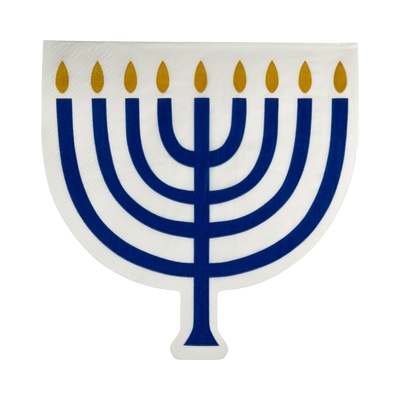 Shaped Menorah Luncheon Napkin