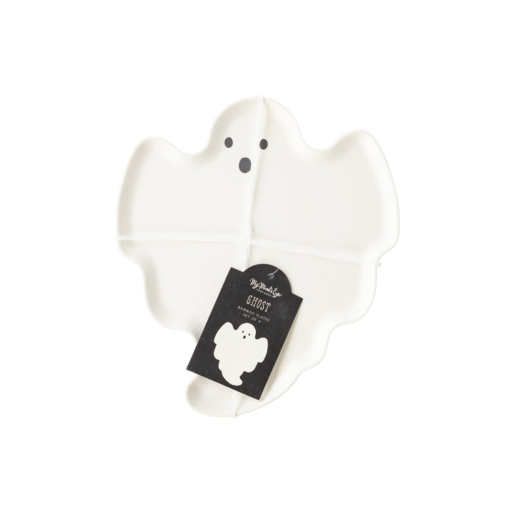 Ghost Shaped Bamboo Plate Set.
