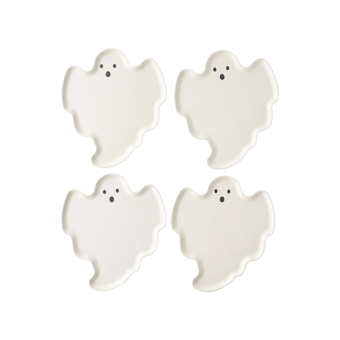Ghost Shaped Bamboo Plate Set.
