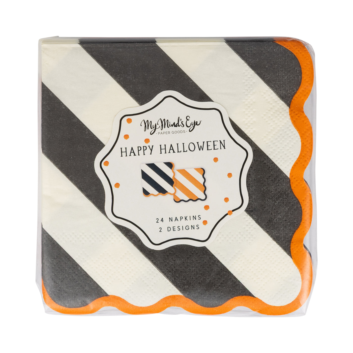 Striped Cocktail Napkin Set