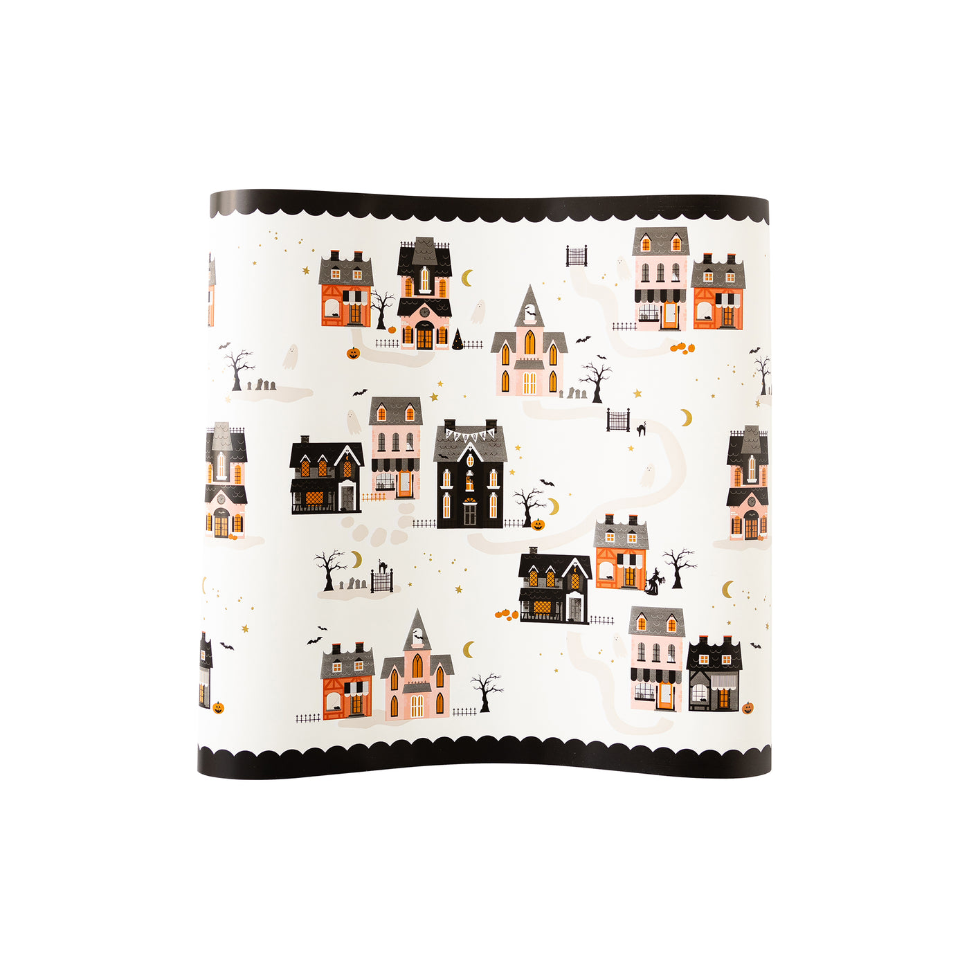 Haunted Village Table Runner