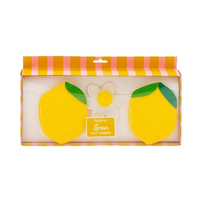 Felt Lemon Banner