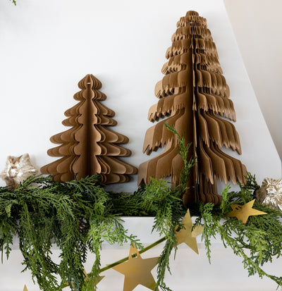 Christmas Memories Medium Kraft Paper Tree Decor