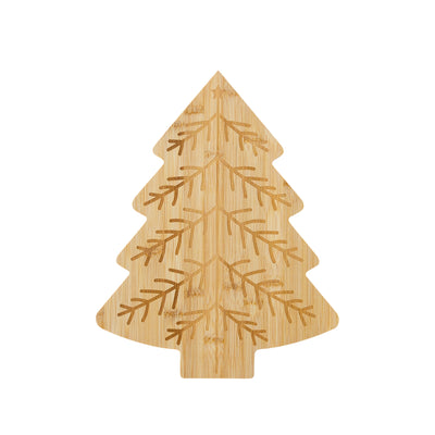 Christmas Memories Christmas Tree Shaped Bamboo Cutting Board