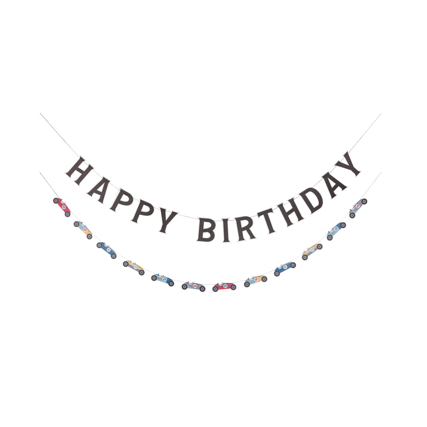 Miles Per Hour - Happy Birthday Banner Set