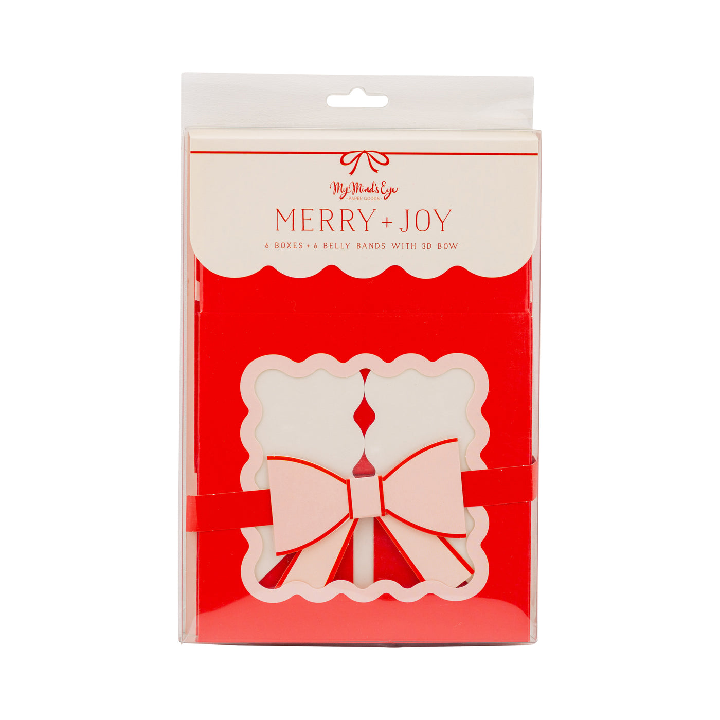 Red and Pink Cookie Box with bow