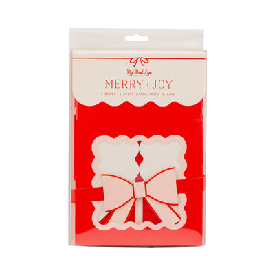 Red and Pink Cookie Box with bow