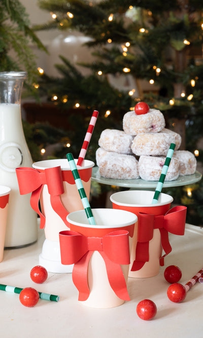 Red and Pink Cup with Bow