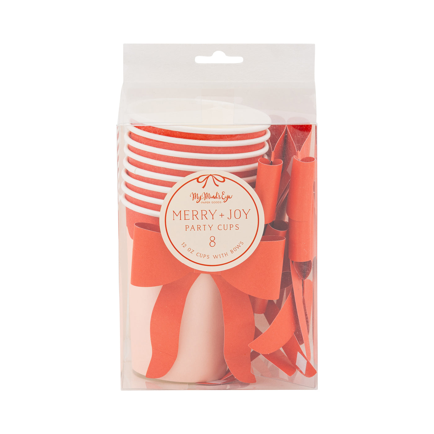 Red and Pink Cup with Bow