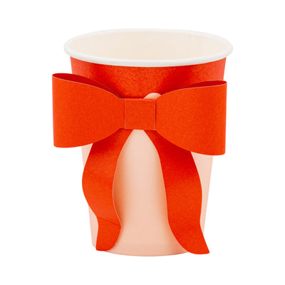 Red and Pink Cup with Bow