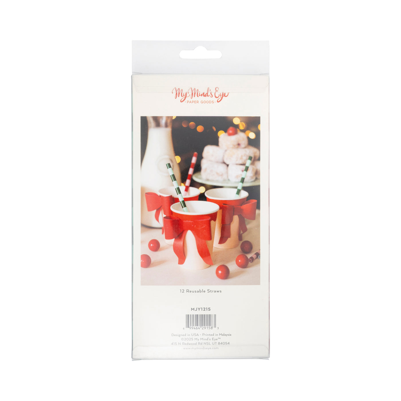 Red and Pink & Green and Mint Straw Set