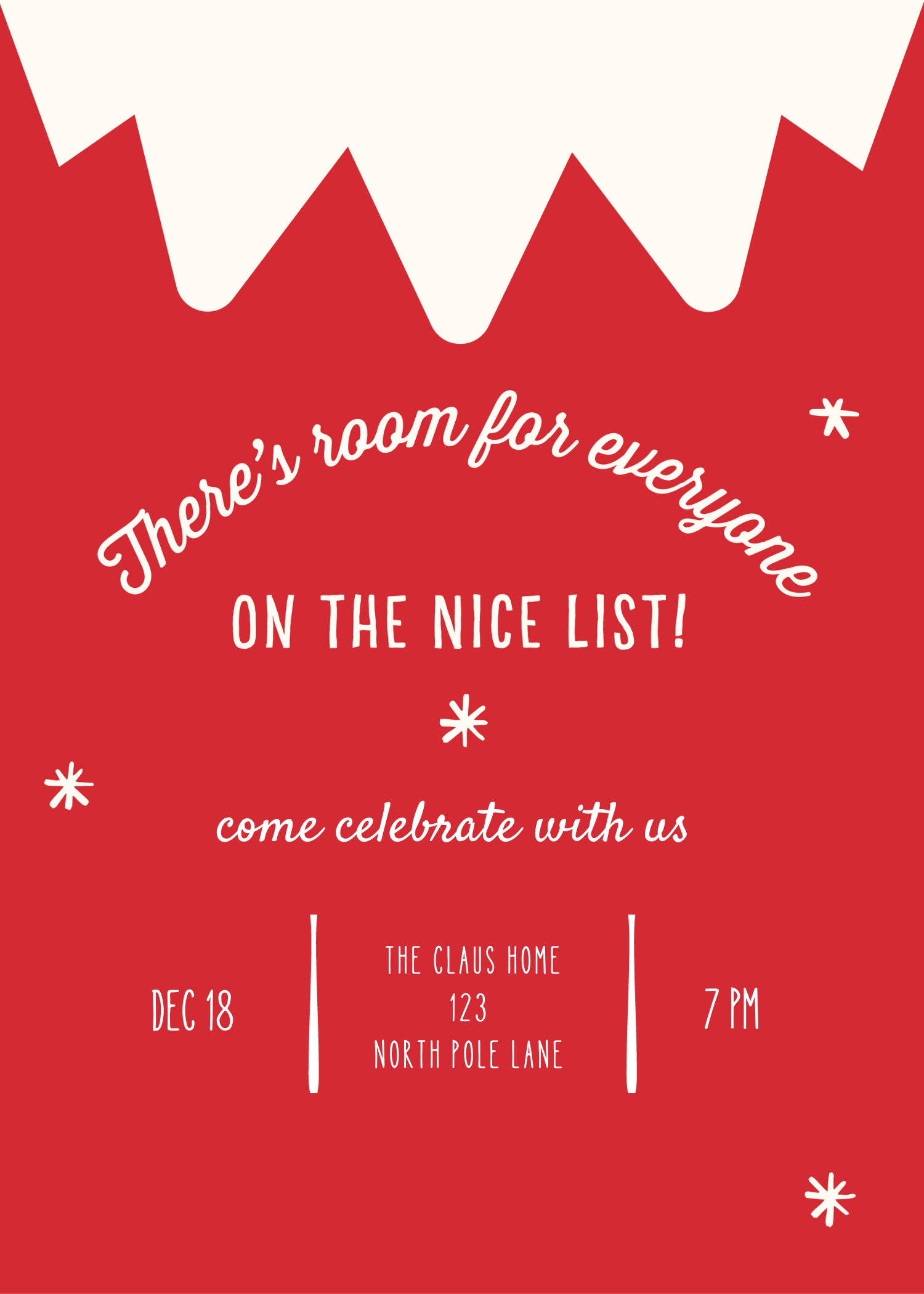 Free Customizable Christmas Invite 1 – My Mind's Eye Paper Goods