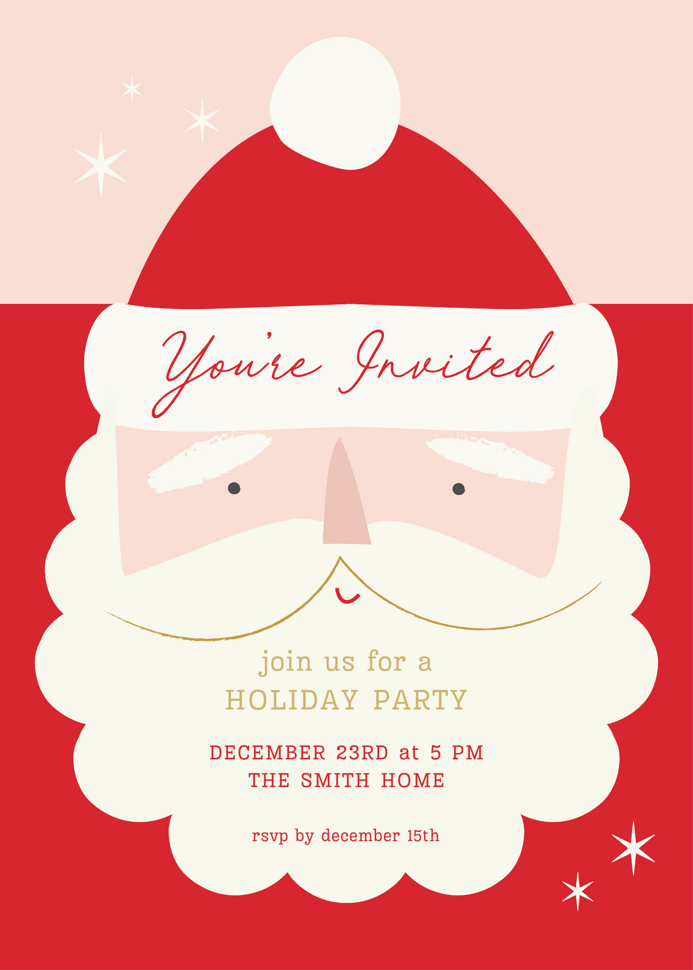 Free Customizable Christmas Invite 3