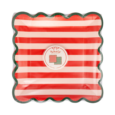 Joy Striped Plates