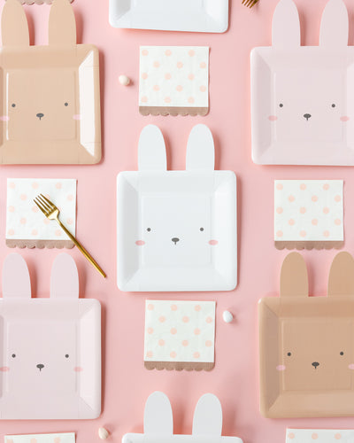 Neapolitan Bunny Plate Set