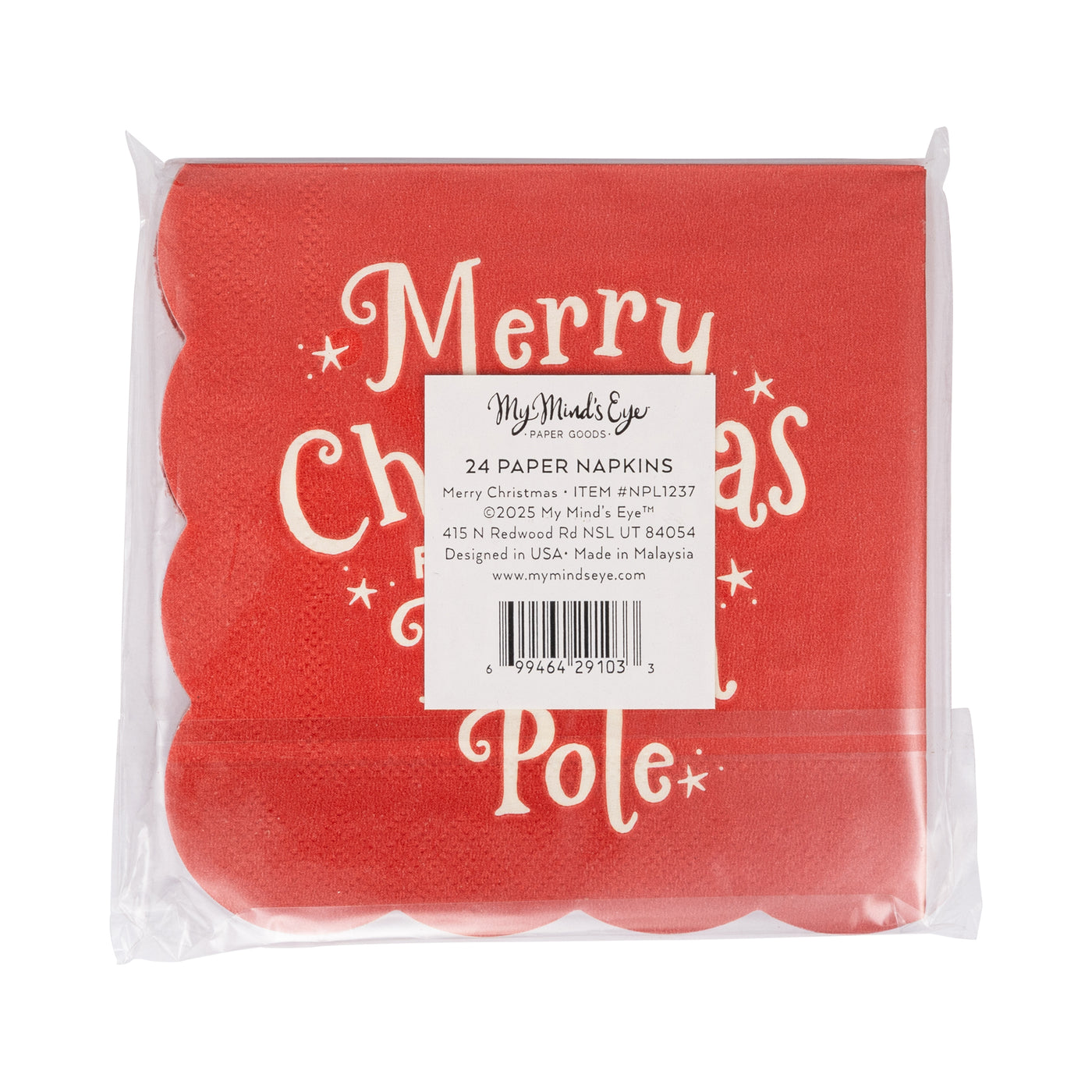 Merry Christmas Cocktail Napkin