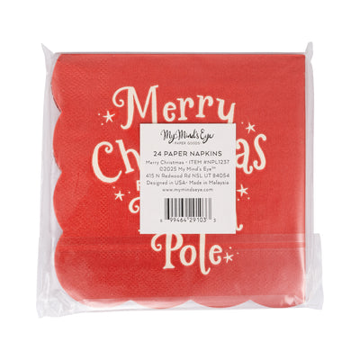 Merry Christmas Cocktail Napkin