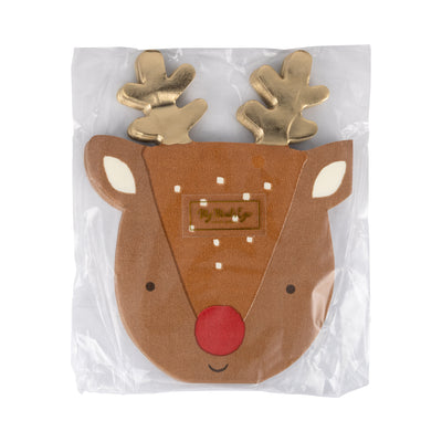 Rudolph Shaped Dinner Napkin