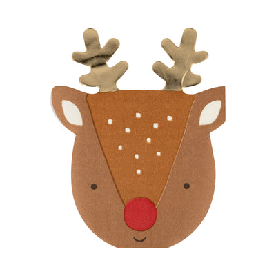 Rudolph Shaped Dinner Napkin