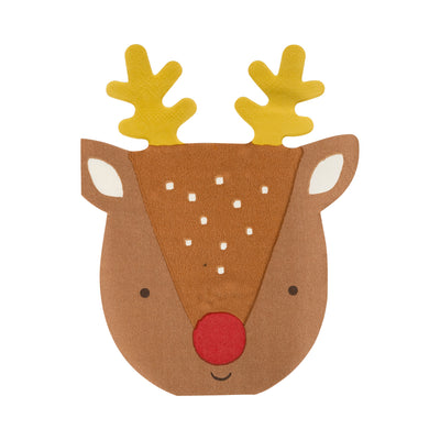 Rudolph Shaped Dinner Napkin