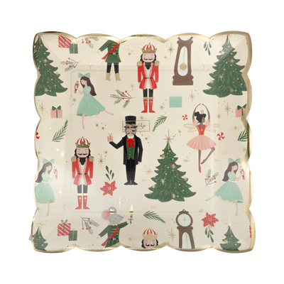 Nutcracker Pattern 9" Plate