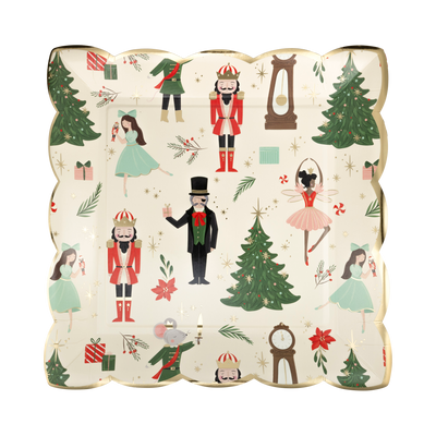 Nutcracker Pattern 9" Plate