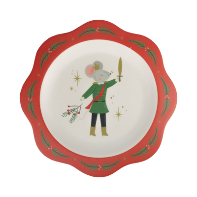 Nutcracker Bamboo 9" Plate Set