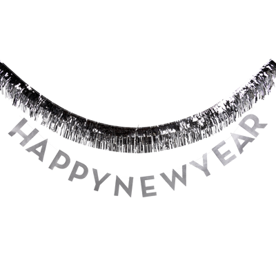 Happy New Year Fringed Banner