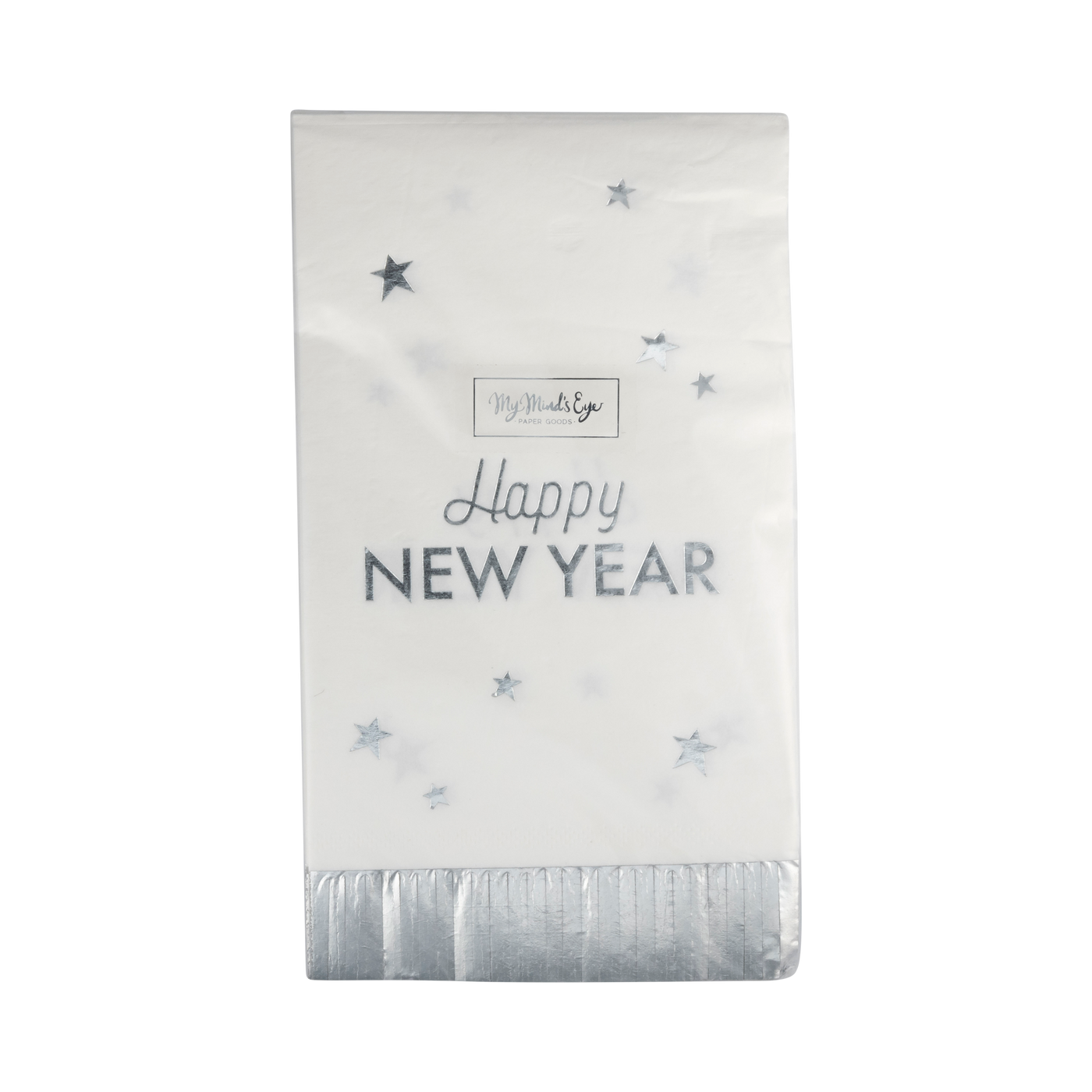 Happy New Year Fringed Dinner Napkin